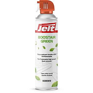 JELT Lot de 2 - Jelt® Aérosol de dépoussiérage Boostair Green Standard - 500 g - Publicité
