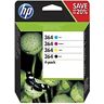 HP 364 Cartouche d'encre authentique N9J73AE - Pack Noir + Couleurs