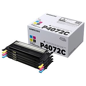 Samsung Toner CLT-P4072C, SU382A, pack 4 couleurs noir, cyan, magenta, jaune