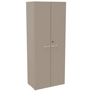 JPG Armoire haute NF Environnement  H.201 cm x L.80 cm Argile - portes battantes Argile