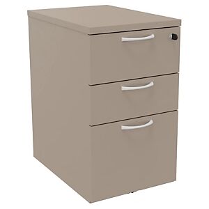 JPG Caisson hauteur bureau melamine NF Environnement H.72  x P.60 cm - Argile