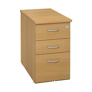 JPG Caisson melamine NF Environnement hauteur bureau Hetre - H.72 x L. 42 x P. 80 cm