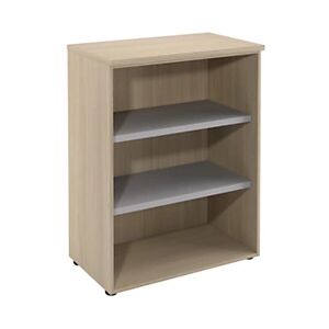 JPG Meuble mi-hauteur NF Environnement sans portes - H.104 x L. 80 x P. 48 cm - Chene