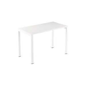 Paperflow Bureau teletravail EasyDesk compact pieds arche metal 114 x 60 cm - Blanc