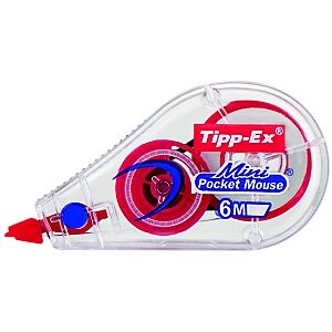 TIPP EX Tipp-Ex Roller de correction Mini Pocket Mouse Fashion 5mm x 5m Assortis translucides - Lot de 10 - Publicité