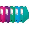 Lot de 10 - Esselte Porte-revues A4 Vivida - PVC - dos 7 cm - assortis pastel