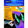 Fellowes Pochettes de plastification A4 dos adhésif - Epaisseur : 80 microns par face - Boîte de 100