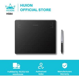 HUION a Tablette graphique HS64 pour dessin digital  avec stylet sans batterie  technologie OTG