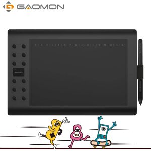 GAOMON a tablette graphique M106K PRO pour dessin  10 pouces  avec stylet artistique inclinable