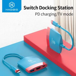 Station d'accueil Portable Hagibis Switch pour Nintendo Switch  Station d'accueil USB C vers 4K