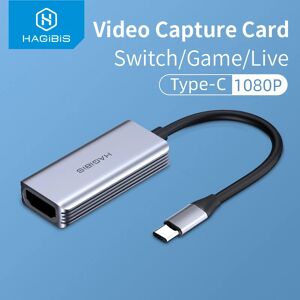 Hagibis-Carte de capture video de type C  compatible HDMI vers USB C  1080P HD  enregistrement de