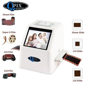 QPIX DIGITAL Scanner de diapositives negatives  convertisseur de film numerique  support LCD 110 pouces  russe