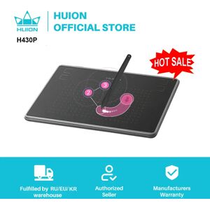 Huion-Tablette de dessin numerique H430P  avec stylet sans batterie  pour jeu OSU