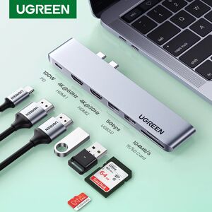 UGREEN a Dock adaptateur Thunderbolt 3  double USB type-c 3.0  HDMI 4K  pour MacBook Pro ou Air