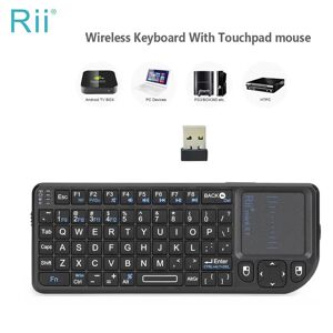 Rii Mini X1 Wireless Mini avec pave tactile compatible avec Smart TV  TV Box  Tablette  Smartphone