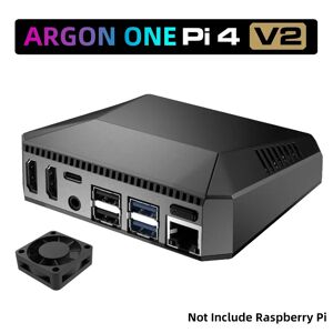 SHCHV Boîtier Argon One V2 pour Raspberry Pi 4 modele B  coque metallique en aluminium avec interrupteur