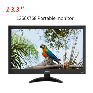 JOHNWILL Écran TV LCD portable  moniteur HD 13.3 