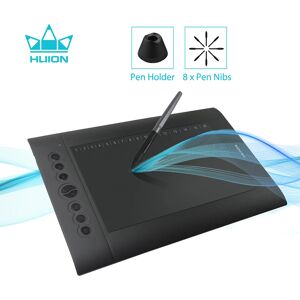 HUION-Tablette de dessin numérique professionnelle H610 PRO V2  support inclinable  sans batterie