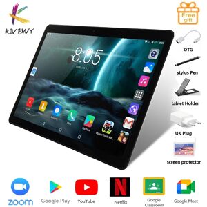 KIVBWY-Tablette PC de 10.1 Pouces  Android 9.0  Octa Core  Google Play  4G  Permanence  Appel