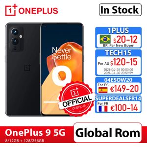 Smartphone OnePlus 9 5G  ROM globale  processeur Snapdragon 888  8 Go  128 Go  6.5Hz AMOLED