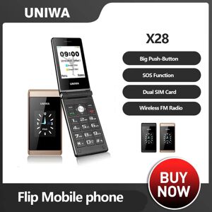 UNIWA Telephone portable a rabat avec clavier russe et hebreu  telephone portable a clapet  grand bouton