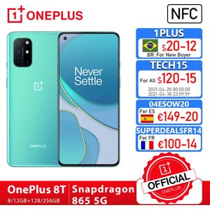 OnePlus Écran AMOLED des Émirats arabes unis  version globale officielle  8T  PR8 Go  128 Go