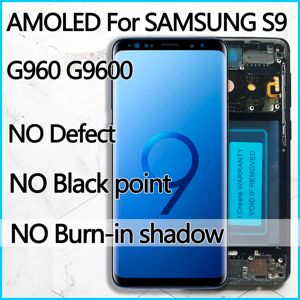 BINYEAE Écran tactile LCD AMOLED de remplacement pour Samsung Galaxy S9  Hébergements eur avec cadre  G960N