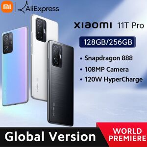 Xiaomi 11T Pro Global Version  128 Go  256 Go  Snapdragon 888  Octa Core  HyperCharge 120W  Appareil