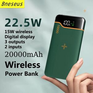 Bneseus Powerbank sans fil portable  batterie auxiliaire externe  charge rapide  Apple  Huawei  Xiaomi