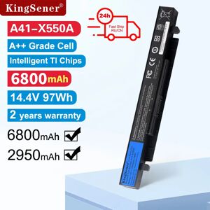 KingSener 14.4V 6800mAh Corée Cellule Nouvelle A41-X550A Batterie D'ordinateur Portable pour ASUS A41-X550