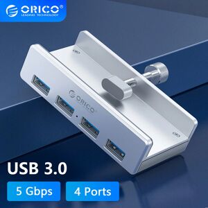 ORICO-HUB USB 3.0 avec chargeur  multi 4 ports  clip de bureau  separateur USB  adaptateur  lecteur