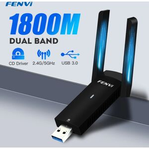 fenvi Carte réseau sans fil USB 1800 Wifi 6  3.0 Mbps  dongle USB LAN  Ethernet  pour touristes  bande