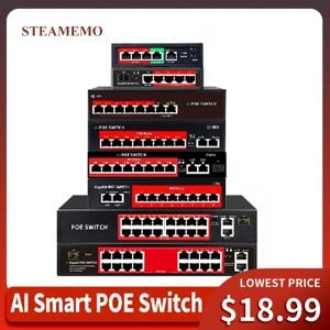STEAMEMO-Commutateur I-Switch sans fil  commutateur Ethernet  série SSC  POE actif pour caméras IP