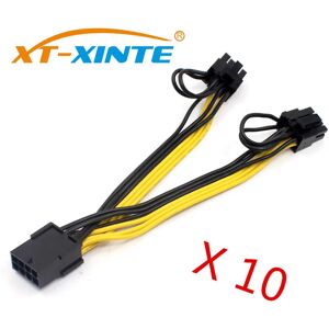 XT-XINTE Câble d'extension d'alimentation pour mineur de carte vidéo  fil 18AWG  PCI-E  PCIE  femelle à 2