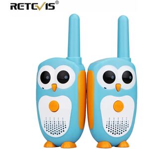 Retevis ? walkie-talkie RT30 pour enfants  2 pieces  jouet radio avec hibou de dessin anime  cadeau