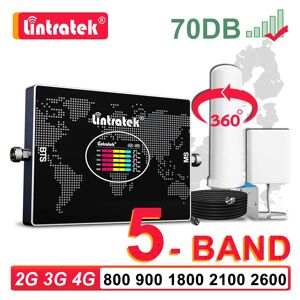 Lintratek-Amplificateur cellulaire à 5 bandes  amplificateur de signal  répéteur mobile d'antenne