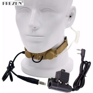 FREZEN Z DulThroat Mic Z003 Air Tube Casque avec U94 PTT pour Radio Bidirectionnelle BaoFeng UV-5R UV-5X