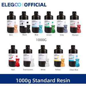 ELEGOO ? resine d'impression 3D LCD  polymerisation UV  Standard 405nm  photopolymere  1000g  peau