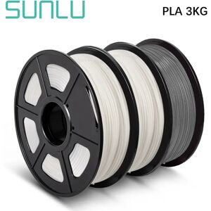 SUNLU PLA Filament 3 rouleaux 1.75mm pour imprimante 3D 100% sans bulle Filaments d'excellente