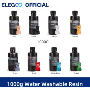 ELEGOO-Resine d'imprimante 3D lavable a l'eau V2.0 LCD  resine de durcissement UV 405nm  resine