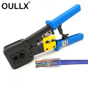 OULLX – pince réseau manuelle à sertir RJ45  pince à presser RJ12 cat5 cat6 8p8c  dénudeur de câble