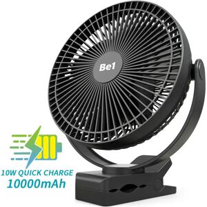 ATENGE Ventilateur a Clip a batterie Rechargeable de 8 pouces  ventilateur USB a circulation d