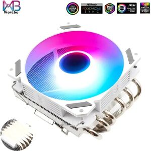 Wovibo ARGB-Refroidisseur de ventilateur à profil bas  Pwm  4 broches  120mm  LGA 1150  1151  1155  1156