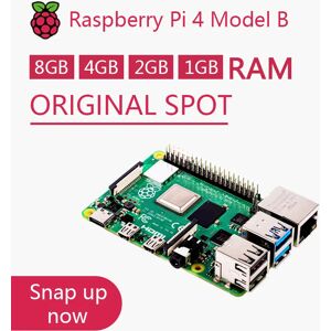 Raspberry Carte de développement Raspberry Pi 4 modèle B  kit 4b  RAM  1 Go  2 Go  4 Go  8 Go  processeur