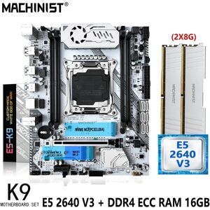 MACHINIST-Ensemble de carte mère X99 avec kit Xeon  processeur CPU E5 2011 V3  2x8G = 16 Go  mémoire