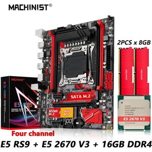 MACHINIST-Kit combiné de carte mère E5 RS9 X99  ensemble LGA 2011-3  processeur CPU Xeon E5 2670 V3