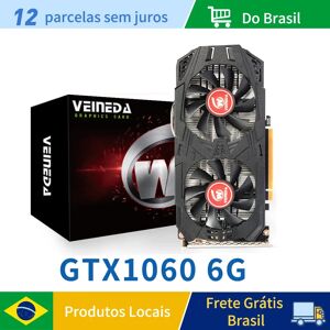 VEINEDA-Carte video GTX 1060 reconditionnee  6 Go  192 bits  GDDR5  GPU  pour jeux nVIDIA GeForce