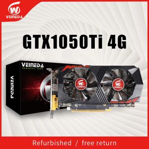 VEINEDA GraphicsaCard GTX1050Ti GPU 4 GO DDR5 PCI-E 128Bit pour nVIDIA Geforce Jeu Cartes VGA