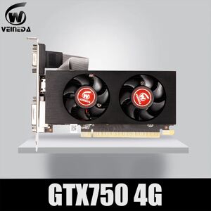 VEINEDA-Carte graphique GTX 750  4 Go GDDR5  5012MHz  reconditionnée  VGA  pour jeu NVIDIA GeForce