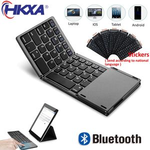 HKXA-Mini clavier Bluetooth pliable  TouchSub Bluetooth 3.0  clavier sans fil pliable pour Windows